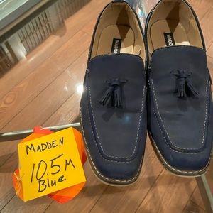 Blue suede Madden 10.5m. Medium wear